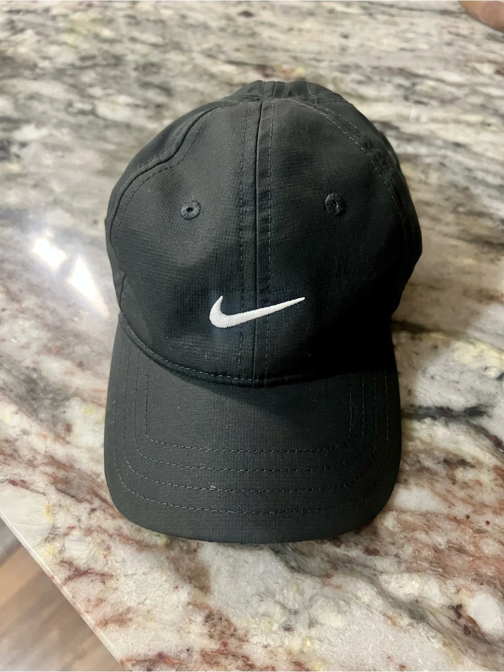 Nike Infant Black Dri-Fit Cap with White Swoosh Detail